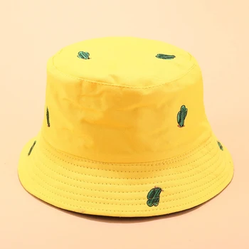 2020 Grįžtamasis kaktusas Kibiro Kepurę unisex chapeau mados žvejybos hat Bob Kepurės moterims, vyrams, panamos skrybėlė vasaros saulė bžūp