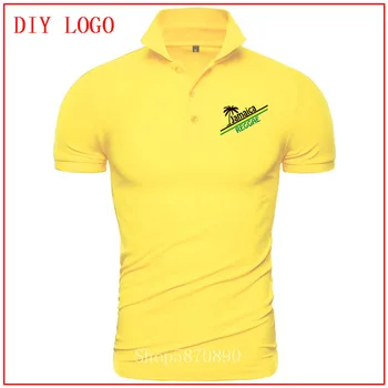 2020 Jamaikos Reggae marškinėliai vyrams trumpomis rankovėmis Patogūs Visi Medvilniniai Polo Juokinga Karšto Pardavimo Trumpas Rankovės medvilnės polo Vasaros Viršūnes
