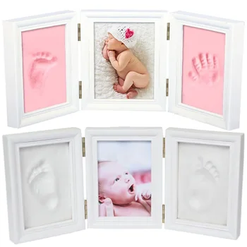 2020 Kūdikis, ranka ir koja pelėsių šimtą dienų dovanų Kūdikių Priežiūros kūdikis, ranka&snukio Handprint purvo ir pėdų spausdinti dovana rankų ir pėdų spausdinti