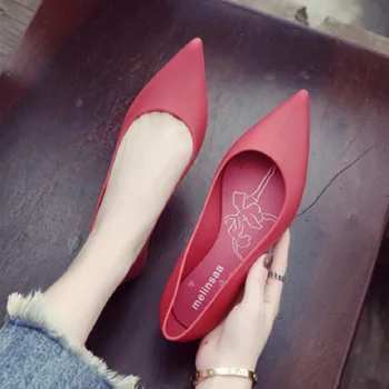 2020 m. Moteris Pažymėjo Tne Butas Pavasario Ponios Paslysti ant Karjeros Biuras Raudona Batų Seklių Moterų Atsitiktinis Mados Patogus Želė Shoes89