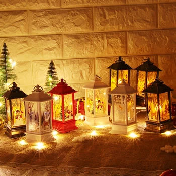 2020 m. Namų Dekoravimo Kalėdų Papuošalai Naktį Šviesos diodų (LED) Wind Kabinti Žvakių šviesa Žibintų Kalėdų Ornamentu Medžio NavidadNoel