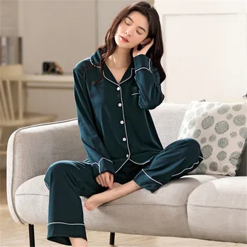 2020 M. Rudenį, Žiemą Storas Medvilnės Homewear Kostiumas Moterų Plius Dydis Atspausdinta Pižama Ilgomis Rankovėmis Namų Drabužių Moterų Sleepwear Rinkinys