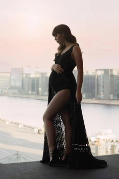 2020 M Sexy Nėrinių Bodysuits Suknelės Motinystės Fotografija Fotografijos Rekvizitai Ilga Suknelė Su Bodysuit Nėštumo Fotosesiją Suknelė