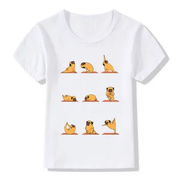 2020 m. Vaikų Cat/Soth/Triušiai/Pug/anglų Buldogas T-shirt Vaikų Vasaros Viršūnes Mergaičių, Berniukų Drabužius, Kūdikių marškinėliai