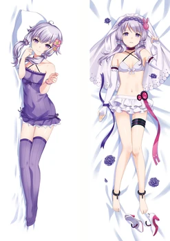 2020 m. vasario Atnaujinti Anime VOCALOID simbolių seksualus pagalvės užvalkalą Padengti 3D seksualių merginų dvipusis Patalynės Kūno Hugging užvalkalas