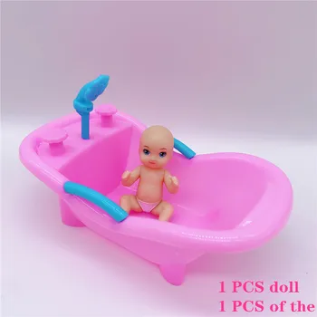 2020 Mados Barbies Lėlės ir Aksesuarai Voniai / Vonia / Mažos Lėlės & Derinys Vaikų Dėlionės žaidimų namelį Plastiko Žaislas