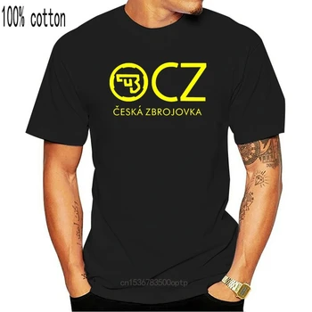 2020 Mados Karšto pardavimui Naujas CZ Ceska Zbrojovka čekijos Šaunamųjų ginklų t shir CZ 75 Marškinėliai Mados Vyrų Vasaros Medvilnės Marškinėliai
