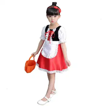 2020 Mažai Raudona Jojimo Hood Cosplay kostiumas vaikams suknelė Halloween Carnival 