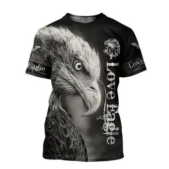 2020 metų Vasaros Mados Mielas koala Vyrai t-shirt Eagle/Dragon 3D Atspausdintas Harajuku trumpomis rankovėmis T marškinėliai, Unisex Atsitiktinis tee viršūnes KJ0149