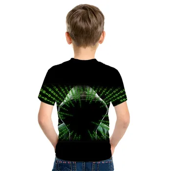 2020 metų Vasaros Vaikai Kompiuteris CPU Core Širdies marškinėliai Berniukams, Mergaitėms GEEK, Vėpla Freak Hakeris PC Gamer 3d Print T-shirt Vaikų Tshirts