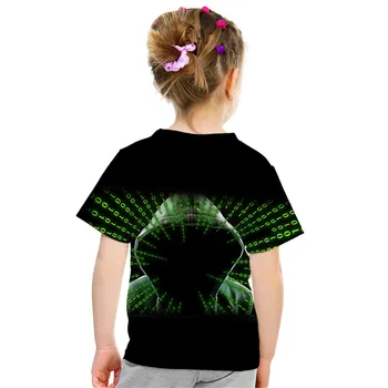 2020 metų Vasaros Vaikai Kompiuteris CPU Core Širdies marškinėliai Berniukams, Mergaitėms GEEK, Vėpla Freak Hakeris PC Gamer 3d Print T-shirt Vaikų Tshirts