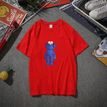 2020 Mielas animacinių filmų T-shirt pankų drabužių dropshipping print T Shirt Poveikis Rap Medvilnės Naujas Vasaros Hip-Hop Viršūnes Laisvi Marškinėliai