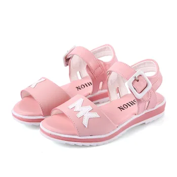 2020 NAUJA merginų vasaros sandalai vaikus butai, batai mergaitė princesė maža mergaitė, per vaikų batų dydį, 27-37