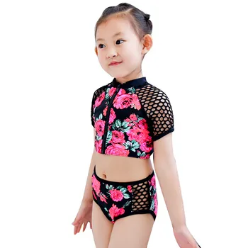 2020 Naujagimiui Bikini Rinkiniai Mergina Padalinta maudymosi kostiumėlį Kūdikių Maudymosi Kostiumai Vasarą Mergaitėms 3 vnt maudymosi Kostiumėliai Paplūdimio Šortai marškinėliai
