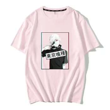 2020 Naujas Kaneki Tokijo Pabaisa Marškinėliai Vyrams Estetinės Medvilnės Kietas Japonija T-shirt Harajuku Streetwear Vasaros Drabužių Camisetas Hombre