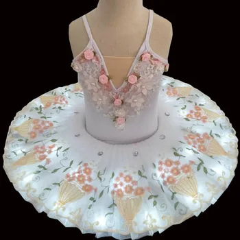2020 Naujas Profesionalus Led Šviesos Baleto Mdc Gulbių Ežeras Kostiumas Mergaitės Balerinos Suknelė Vaikų Baleto Šokių Suknelė Etape Kostiumai