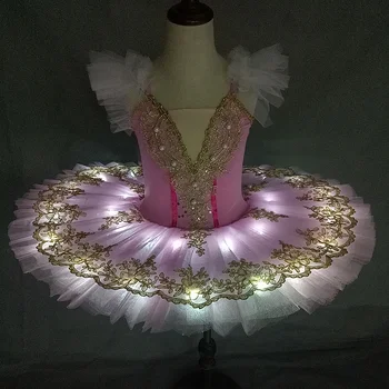 2020 Naujas Profesionalus Led Šviesos Baleto Mdc Gulbių Ežeras Kostiumas Mergaitės Balerinos Suknelė Vaikų Baleto Šokių Suknelė Etape Kostiumai