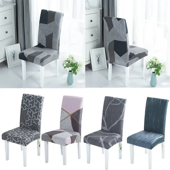 2020 naujas spandex kėdė padengti valgomasis elastinga medžiaga slipcover biuro kėdė pokylių kėdė, fotelis raštas