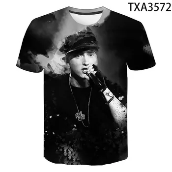 2020 Naujas Vasaros Eminem 3D T Marškinėliai Atsitiktinis Vyrų, Moterų, Vaikų Mados Trumpas Rankovės Berniukas mergaitė Vaikams Spausdinti marškinėliai Topai Tee