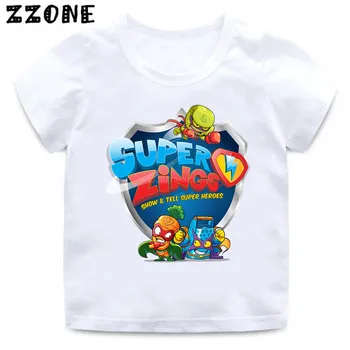 2020 Naujas Vasaros Kūdikių Berniukų marškinėliai Los Super Zings Serijos 4 Spausdinimo Fortepijonas Vaikų Marškinėliai Juokingas Vaikų Mergaičių Viršūnes Drabužiai