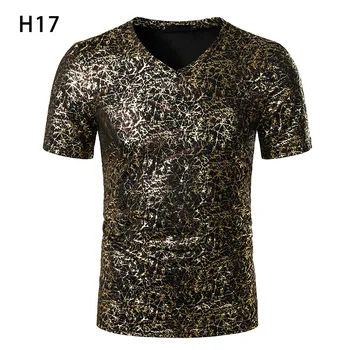 2020 Naujas Vasaros Vyrų Mados Atsitiktinis Bronzos Slim trumparankoviai Mados Atspausdintas T-shirt Vyrai