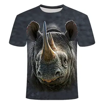 2020 naujas įdomus 3D vyriški T-shirt juokinga gyvūnų Sandarinimo žiedo 3D vyriški T-shirt 3D atspausdintas vyriški T-shirt berniukas T-shirt