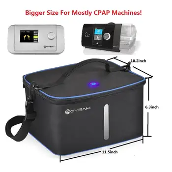 2020 Naujausia UV& Ozono Sterilizer Maišelį Disinfecter Langelį Valyti CPAP APAP Mašina Deguonies Koncentratorius Kaukė, Vamzdelis