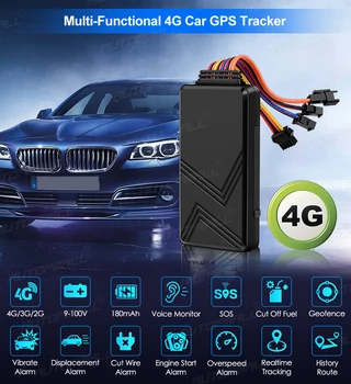 2020 Naujausias 4G Automobilių GPS Tracker 9-75V Transporto priemonės, GPS Locator Balso Stebėti, išjungti Kuro, Automobilių Signalizacijos Nemokama programa, Sekimo Sistemos, Automobiliui GPS