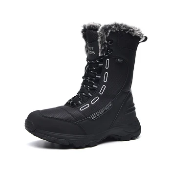 2020 nauji vyriški žieminiai batai pliušinis kailio, odiniai vyriški batai high-top vyrų sniego batai, šilta didelio dydžio vaikščiojimo batai 36-46