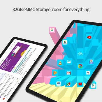 2020 Naują 10 colių 3G 4G Tablet PC Quad Core, 2 GB RAM, 32 GB ROM 1 280 x 800 IPS 2.5 D Grūdintas Stiklas 10.1 Tablečių Android 9.0+ Dovana