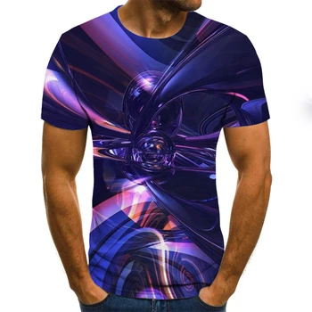 2020 naują atsitiktinis vyriški T-shirt vasaros mados trumparankoviai 3D apvalios kaklo viršūnes vaizdo modelio marškinėliai negabaritinių vyrų T-shirt