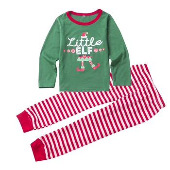 2020 Naują Atsitiktinis Šeimos Atitikimo Kalėdų Elf Sleepwear Drabužių Rinkiniai Moterims, Vyrams, Vaikams Kalėdos Naktiniai Drabužiai Kalėdos Dryžuota Pižama Komplektai