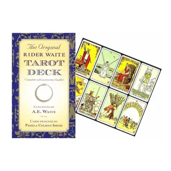 2020 Originalus Rder Waite Tarot Denio Visiškai Anglų Taro Kortos Su Anglų Žaidimo Instrukcijos Knygelė Taro Stalo Žaidimas