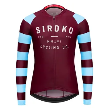 2020 Siroko Žiemos ilgos rankovės Mokymo Džersis unisex kelių dviračių drabužių Maillot dviračių Dviračių Džersis rinkinys Aksomo maillot