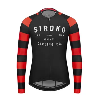 2020 Siroko Žiemos ilgos rankovės Mokymo Džersis unisex kelių dviračių drabužių Maillot dviračių Dviračių Džersis rinkinys Aksomo maillot