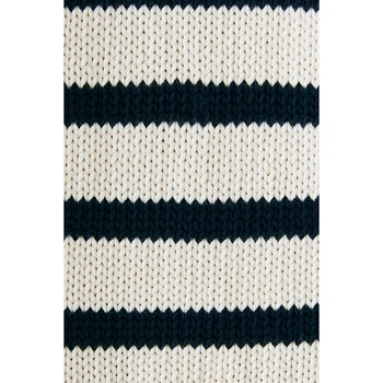 2020 Za Moterys Naujas Mados Megztiniai O-kaklo Visą Rankovės Dryžuota Mygtuką iš Vienos Pusės Moterys Megztų Megztinių Streetwear Priežastinis Megztinis