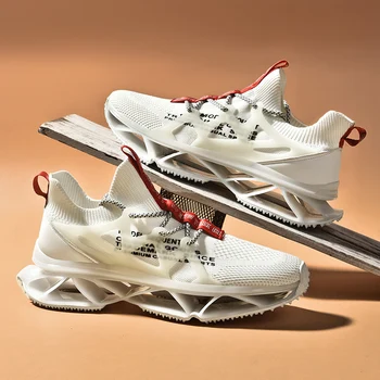 2020New Dizaino Patentų Ašmenys Bėgimo Bateliai Vyrams Elastinga Bėgiojimo Batai Pora Pagalvėle Sneaker Lauko Šviesos Vyrų Avalynė