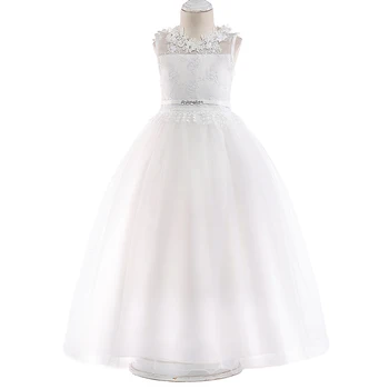 2021 Gėlių Suknelė Vaikams Mergaitė Princesė Dress Vaikų Vestuvės Dress Bridesmaid Dresses Vestido 8 10 12 metų