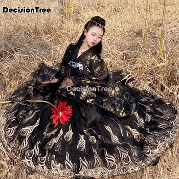 2021 hanfu moterų tradicinių šokių kostiumai dainininkų festivalis apranga liaudies rave veiklos drabužius kinijos šifono pasakų suknelė