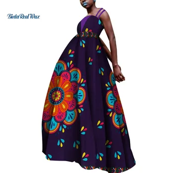 2021 heidi bazin Individualų Suknelė Vestidos Plius Dydis Moterų, Afrikos Drabužių Dashiki Afrikos Vaškas Spausdinti Suknelės Moterims Šalis WY5163
