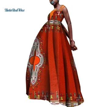 2021 heidi bazin Individualų Suknelė Vestidos Plius Dydis Moterų, Afrikos Drabužių Dashiki Afrikos Vaškas Spausdinti Suknelės Moterims Šalis WY5163