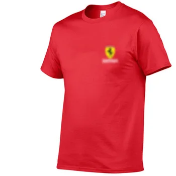 2021 italijos sportinių automobilių raudona marškinėliai brand classic mažas spausdinti vyriškų drabužių mados Harajuku vientisos spalvos atsitiktinis vyrų Megztinis