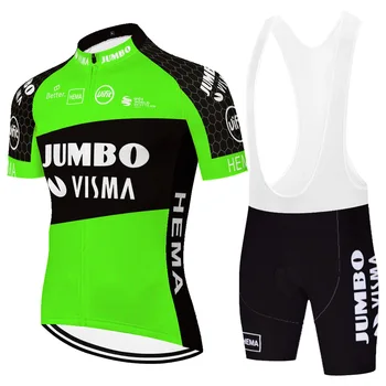 2021 komanda JUMBO VISMA dviračių džersis vasaros quick dry šortai, kombinezonai su antkrūtiniais roupas ciclismo masculino kvėpuojantis uniforme de ciclismo