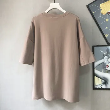 2021 M. Rudenį Naujų Atvykimo Europos Versija Storio T - Shirt Prarasti Plonas Half - Sleeve Šlifavimo Trumpas Rankovėmis Plius Dydis Nemokamas Pristatymas