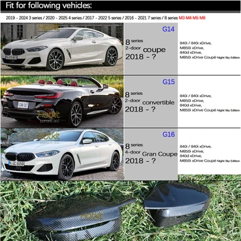 2021-M4-Look Anglies Pluošto Pakeitimo Durų Veidrodėliai Bžūp Apima BMW 3 4 5 7 8 Serija G20 G22 G23 G26 G30 G11 G12 G14 G15 G16