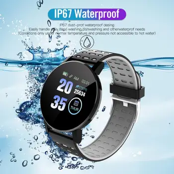 2021 Naujas 119plus Spalvinga Touch Screen 3D Sporto Žiūrėti Pedometer Smart Žiūrėti Fitneso Širdies ritmo Monitorius Moterys Laikrodį Smartwatch m4