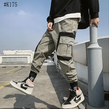 2021 Naujas Mados Haremo Kelnės Vyrams Darbo Drabužių Streetwear Lengvas Hip-Hop Atsitiktinis Kelnės Poilsiu Vyrų Sweatpants Vyrai