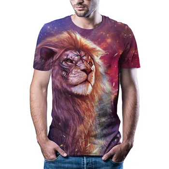 2021 Naujas Vyrų Tigras 3D T-shirt Spausdinti Vasaros Gyvūnų Gamtos T-shirt Brand T-shirt Dideli Dydžiai Xxs-6xl Mados Trumpas Rankovės Marškinėliai