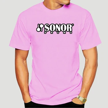 2021 naujųjų metų t-shirt Sonor tambores logotipo preto manga curtamasculina 0x