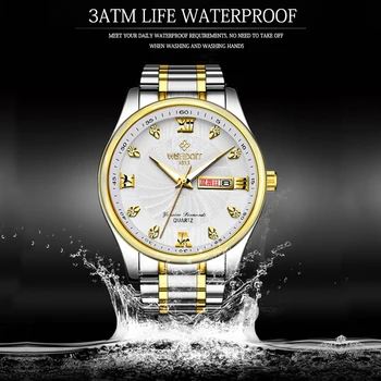 2021 Top Brand Watch Vyrų Nerūdijančio Plieno, Verslo Data, Laikrodis Atsparus Vandeniui Šviesos Laikrodžiai Mens Prabanga Sporto Kvarco Riešo Žiūrėti